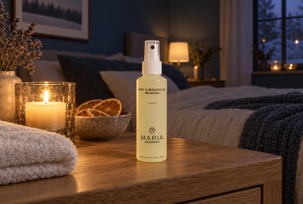 testx.se testar Maria Åkerberg Body & Massage Oil Relaxing 125 ml: bästa för kvällsmassage i vardagsmiljö