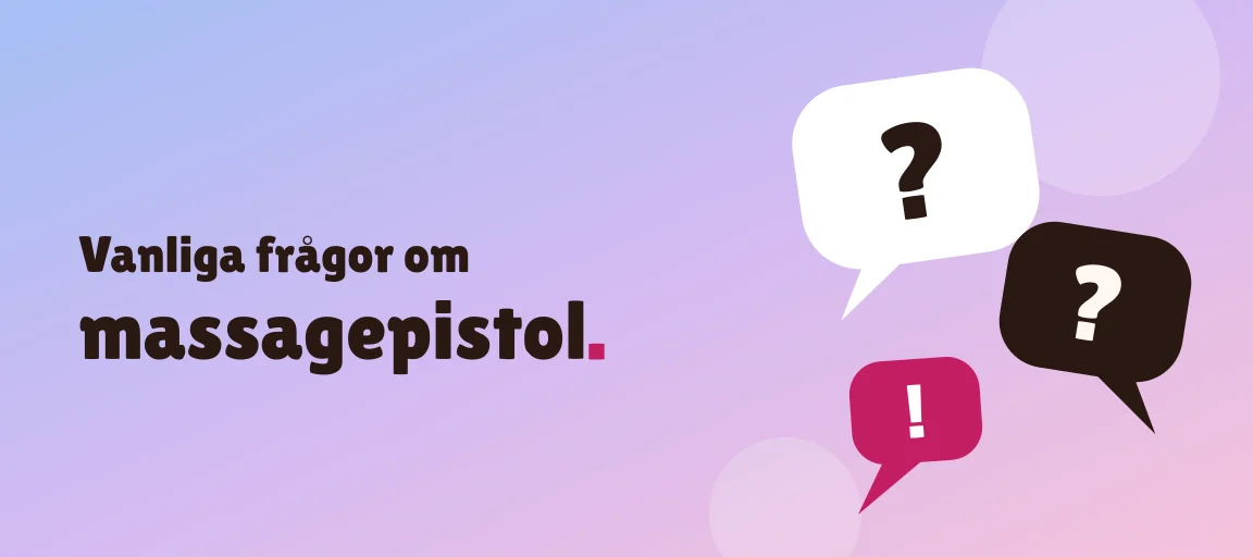 Vanliga frågor om massagepistol