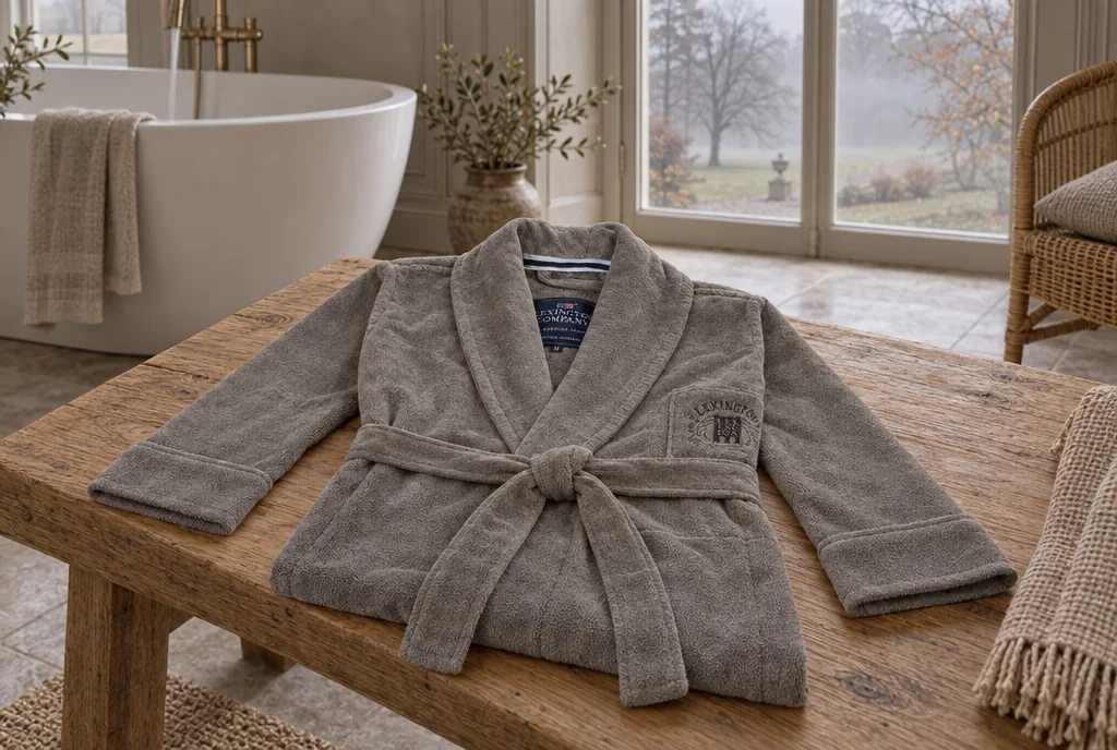 testx.se testar Lexington Hotel Velour Robe Grå: bästa premiumvalet i vardagsmiljö