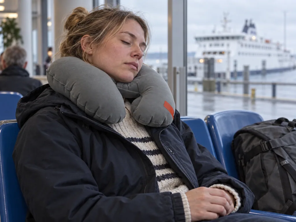 Användning nackkudde: Go Travel Classic Travel Snoozer i vardagen