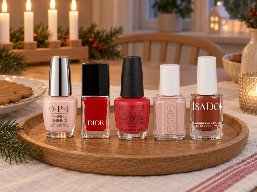 Olika sorters nagellack: de fem testade modellerna sida vid sida