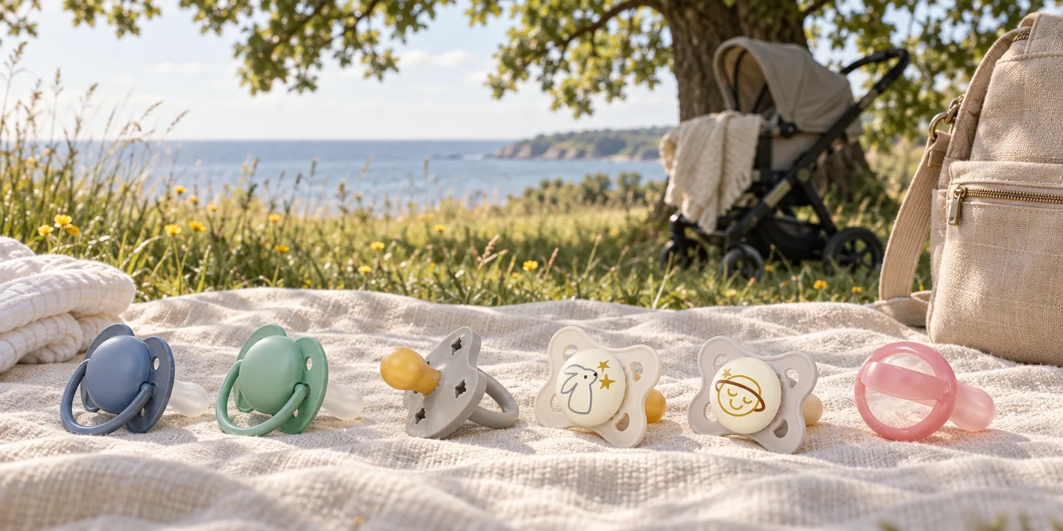 Testvinnarna från testet av napp: Philips Avent Ultra Soft 6-18 mån, Hevea Krona 3-36 mån, MAM Original Night 0-6 mån, NUK Perfect Match 0-6 mån, Bibs Colour Latex Rund stl 2