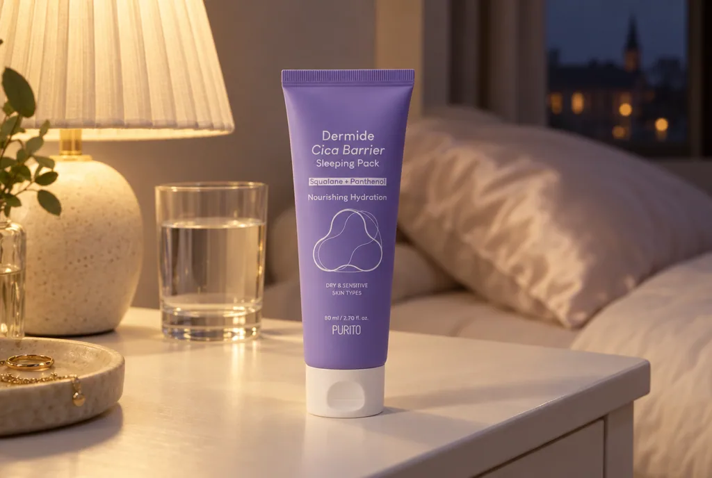 testx.se testar Purito Dermide Cica Barrier Sleeping Pack: bästa nattmasken i vardagsmiljö