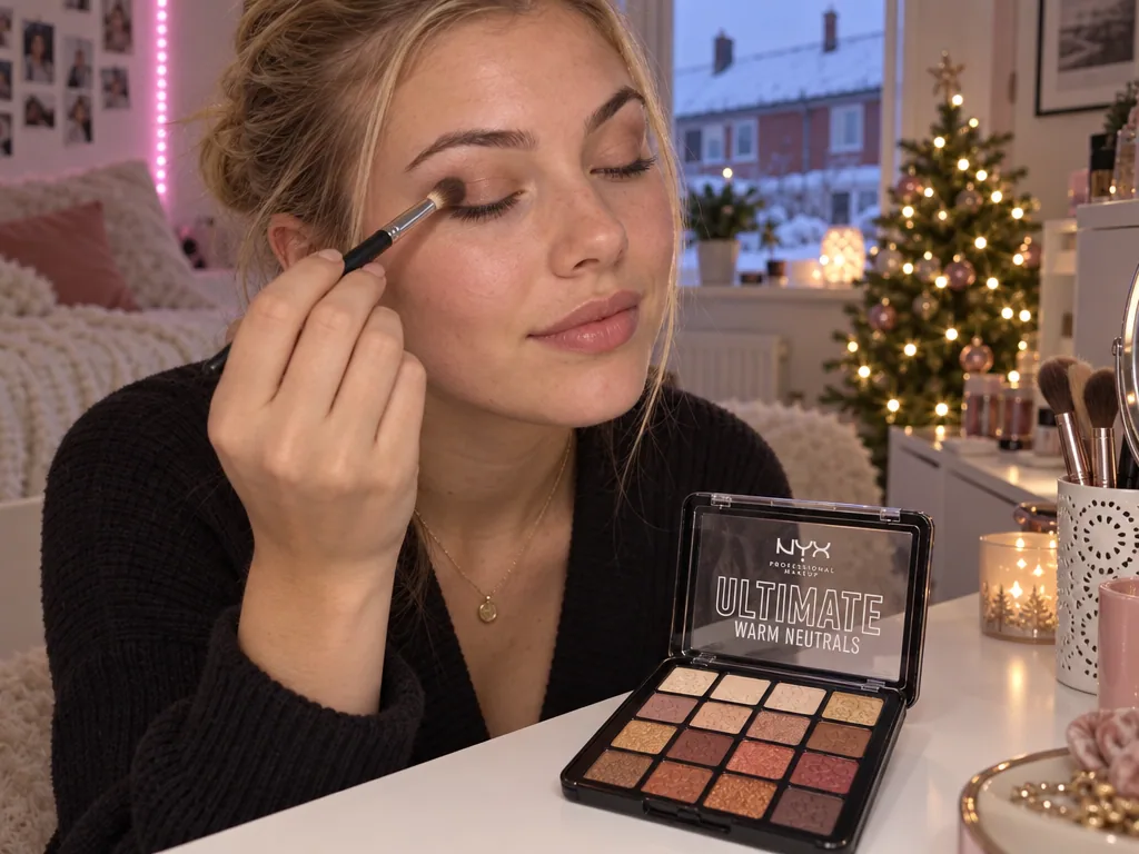 Användning ögonskugga: NYX Ultimate Shadow Palette Warm Neutrals i vardagen