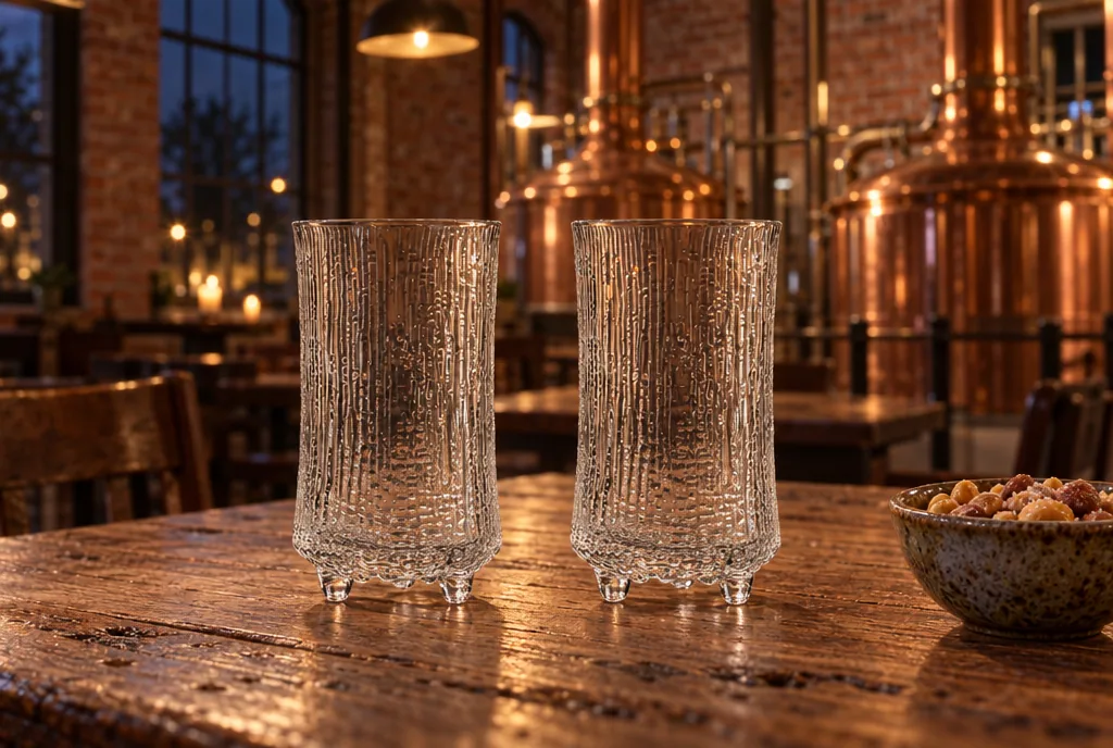 testx.se testar Iittala Ultima Thule Ölglas 60cl 2st: bästa glaset utan fot i vardagsmiljö