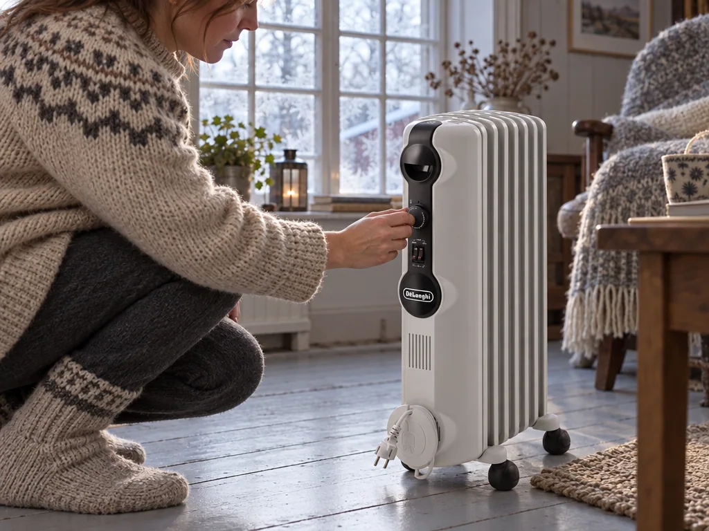 Användning oljefyllt element: De'Longhi Radia S TRRS0715 i vardagen