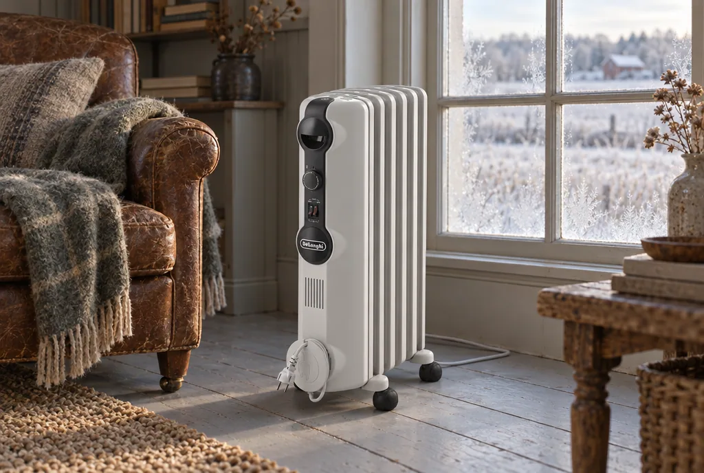 testx.se testar De'Longhi Radia S TRRS0715: oljefyllt element bäst i test i vardagsmiljö