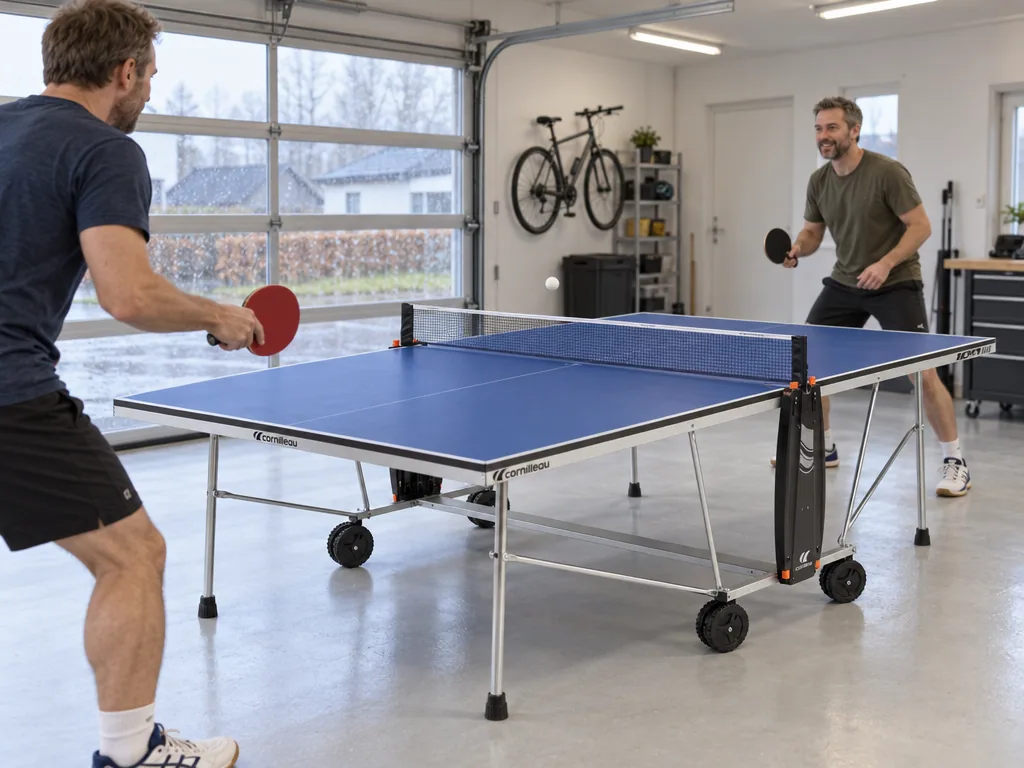 Användning pingisbord: Cornilleau Sport 100 Indoor i vardagen