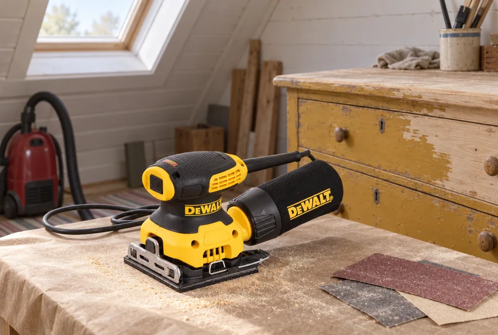 testx.se testar Dewalt DWE6411-QS: planslip bäst i test i vardagsmiljö