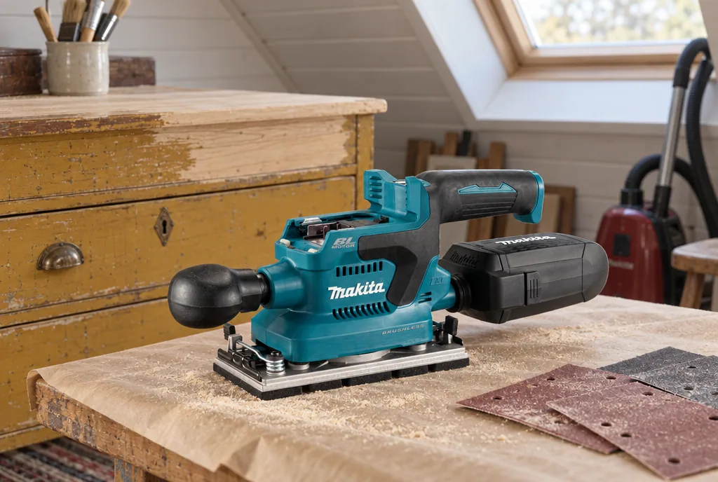 testx.se testar Makita DBO380Z Solo: bästa premiumvalet i vardagsmiljö