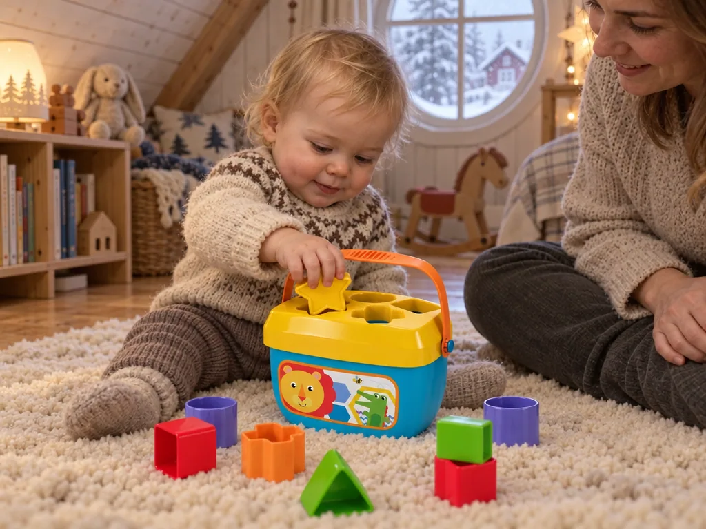 Användning plocklåda: Fisher-Price Baby's First Blocks i vardagen