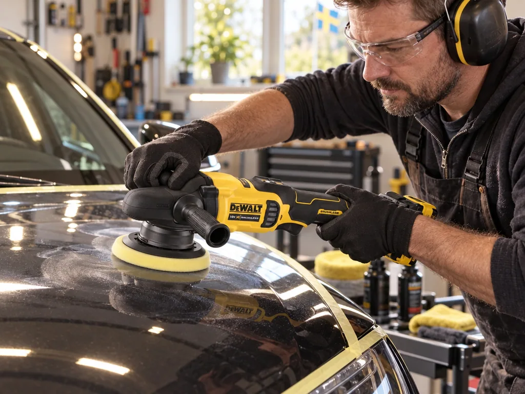 Användning polermaskin: Dewalt DCM848N-XJ Solo i vardagen