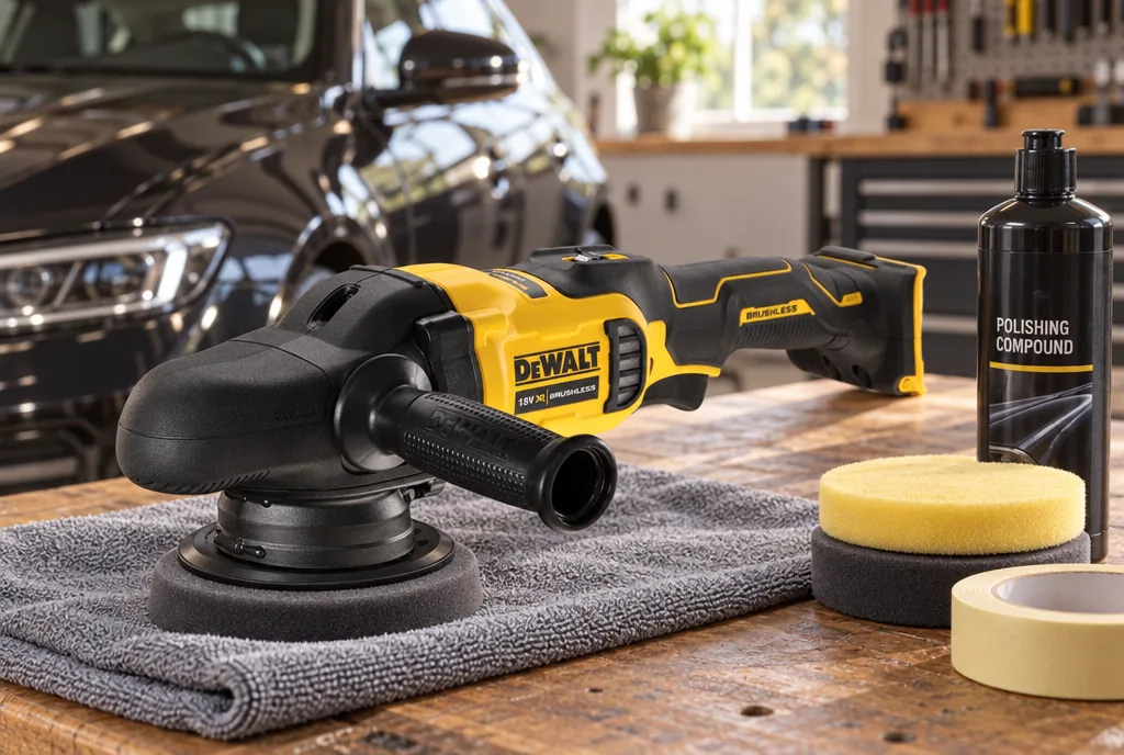 testx.se testar Dewalt DCM848N-XJ Solo: polermaskin bäst i test i vardagsmiljö