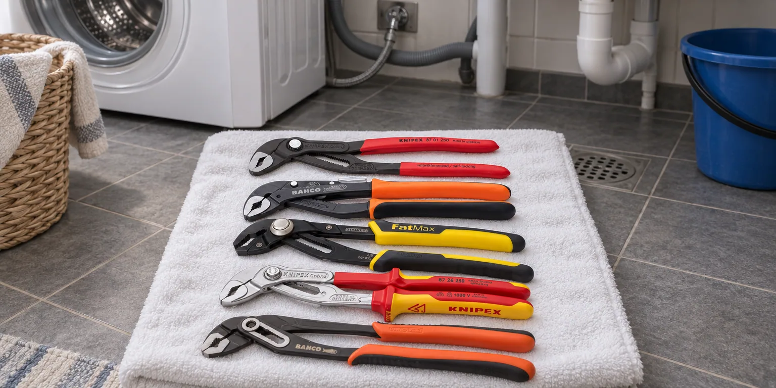 Testvinnarna från testet av polygrip: Knipex Cobra 87 01 250, Bahco 8224 Ergo, Stanley FatMax 0-84-648, Knipex Cobra VDE 87 26 250, Bahco 2971 G-250
