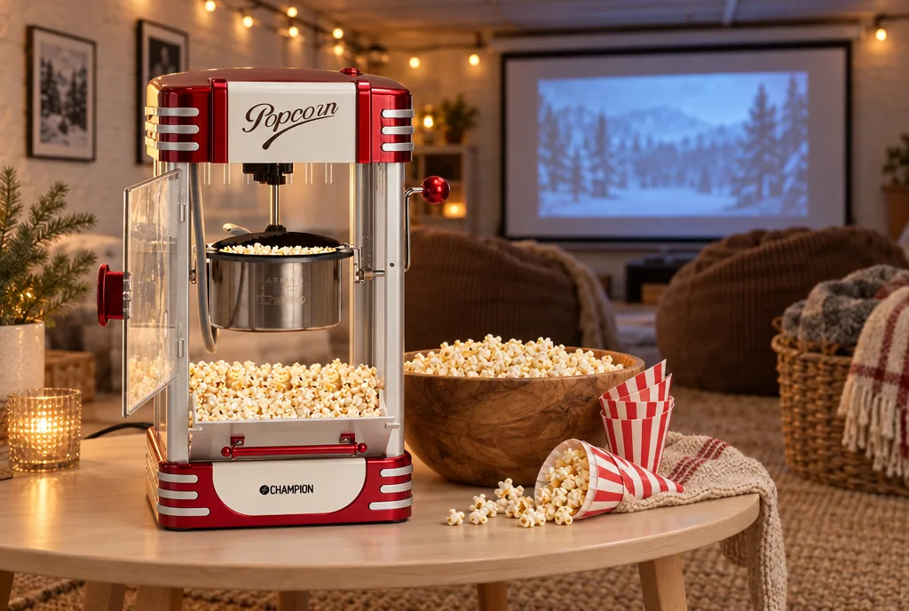 testx.se testar Champion Retro XL PCM406: popcornmaskin bäst i test i vardagsmiljö