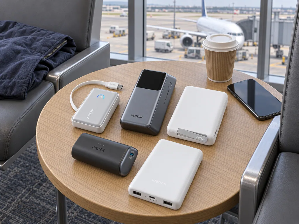 Olika sorters powerbank: de fem testade modellerna sida vid sida