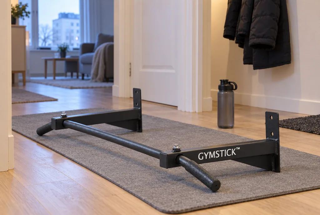 testx.se testar Gymstick Pro Chinning Bar: bästa för vägg eller tak i vardagsmiljö