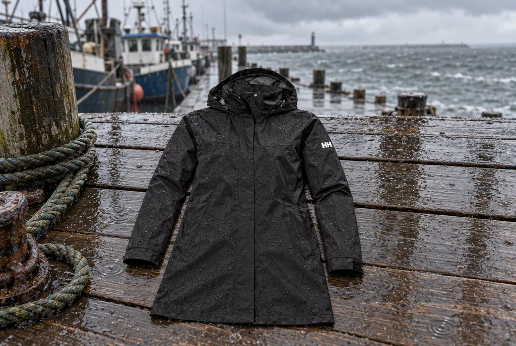 testx.se testar Helly Hansen Aden Long Coat: bästa långa regnkappan i vardagsmiljö