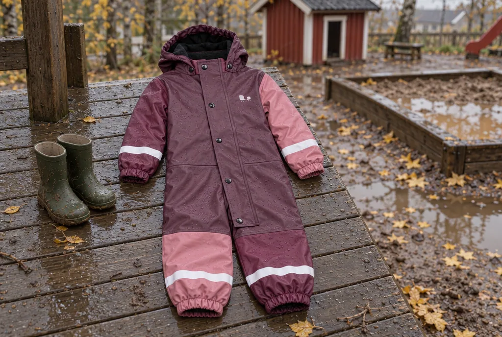 testx.se testar Lindberg Fagerhult Rain Baby Overall Fleece: regnoverall bäst i test i vardagsmiljö