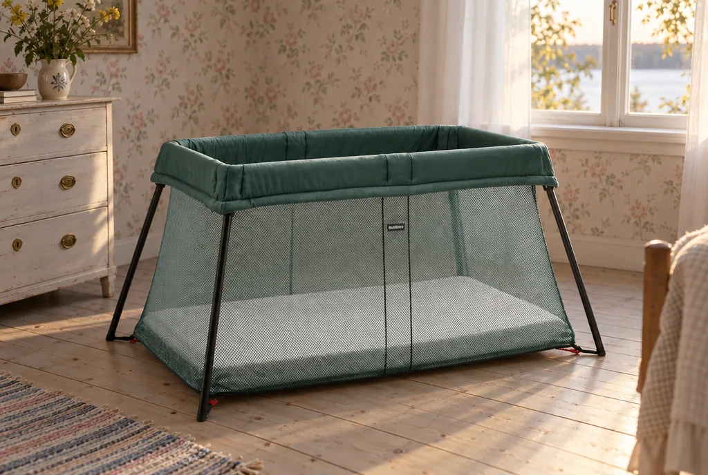 testx.se testar BabyBjörn Resesäng Light: resesäng bäst i test i vardagsmiljö