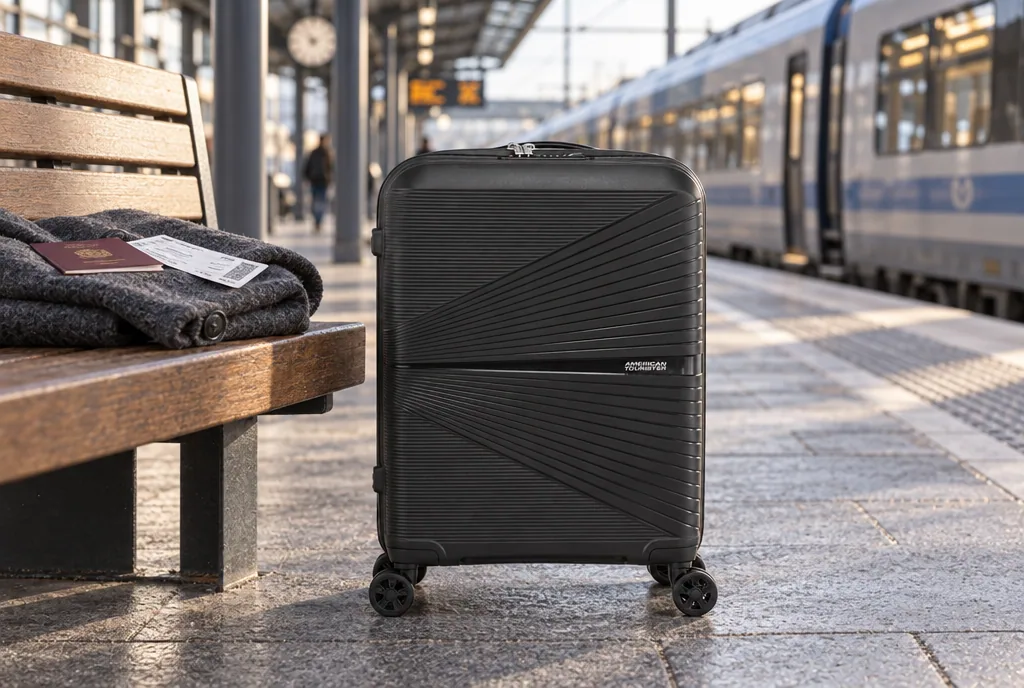 testx.se testar American Tourister Airconic 55 cm: bästa kabinväskan i vardagsmiljö
