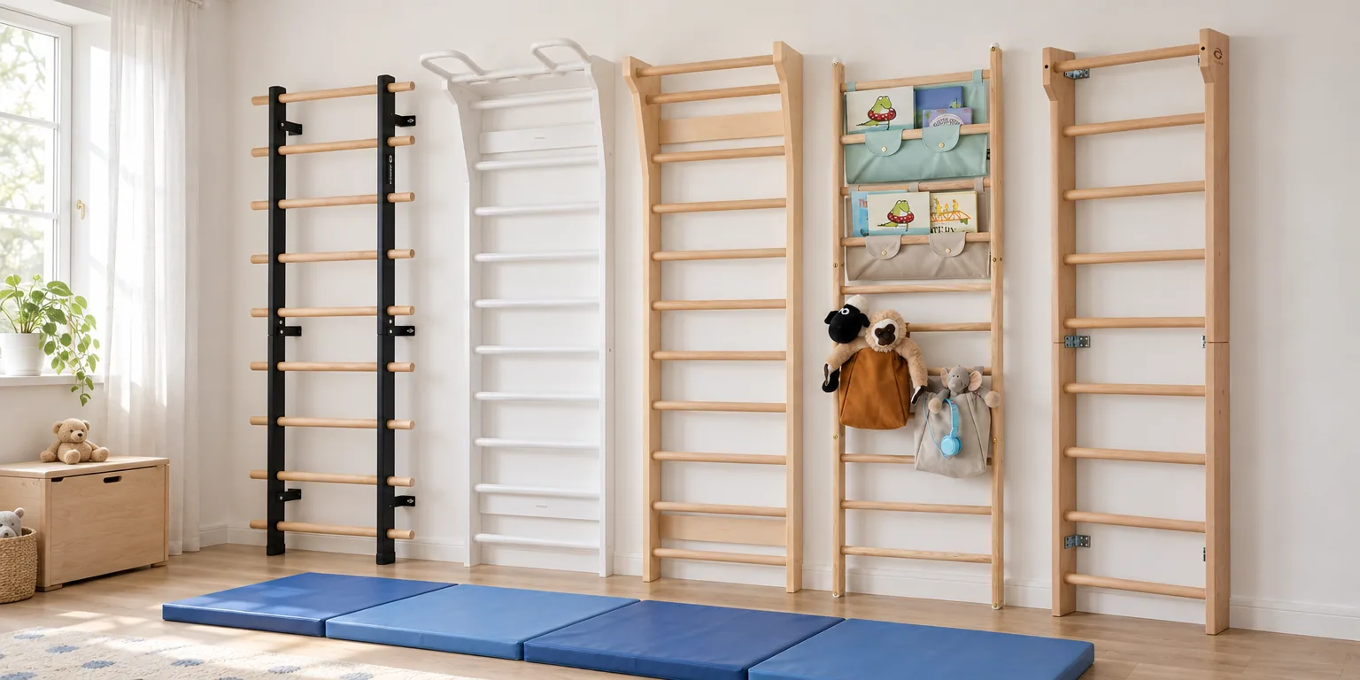 Testvinnarna från testet av ribbstol: Abilica Premium WallBar, Fitwood Aarni, Fitwood Taimi, KAOS Endeløs, Abilica WallBar ECO