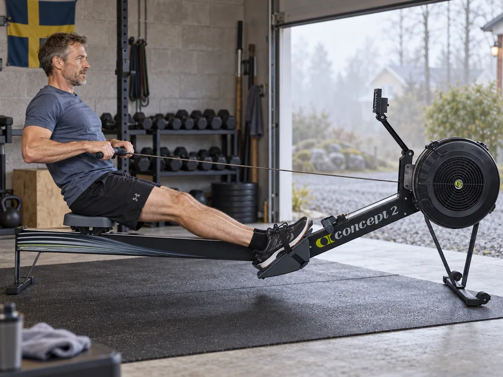 Användning roddmaskin: Concept2 RowErg i vardagen