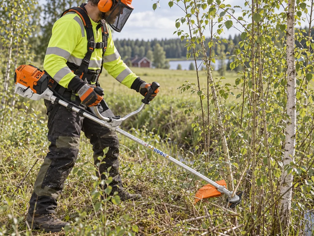 Användning röjsåg: Stihl FS 131 i vardagen