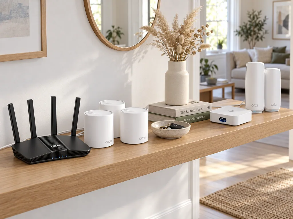 Olika sorters router: de fem testade modellerna sida vid sida