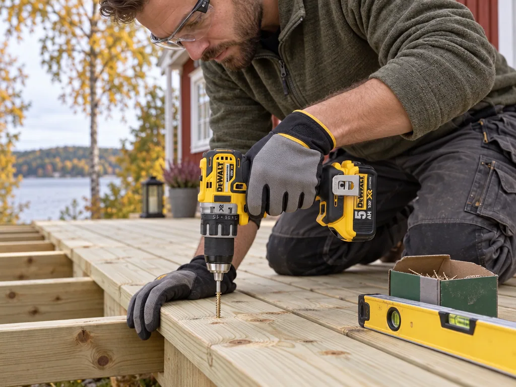 Användning skruvdragare: Dewalt DCD791P2-QW (2x5.0Ah) i vardagen