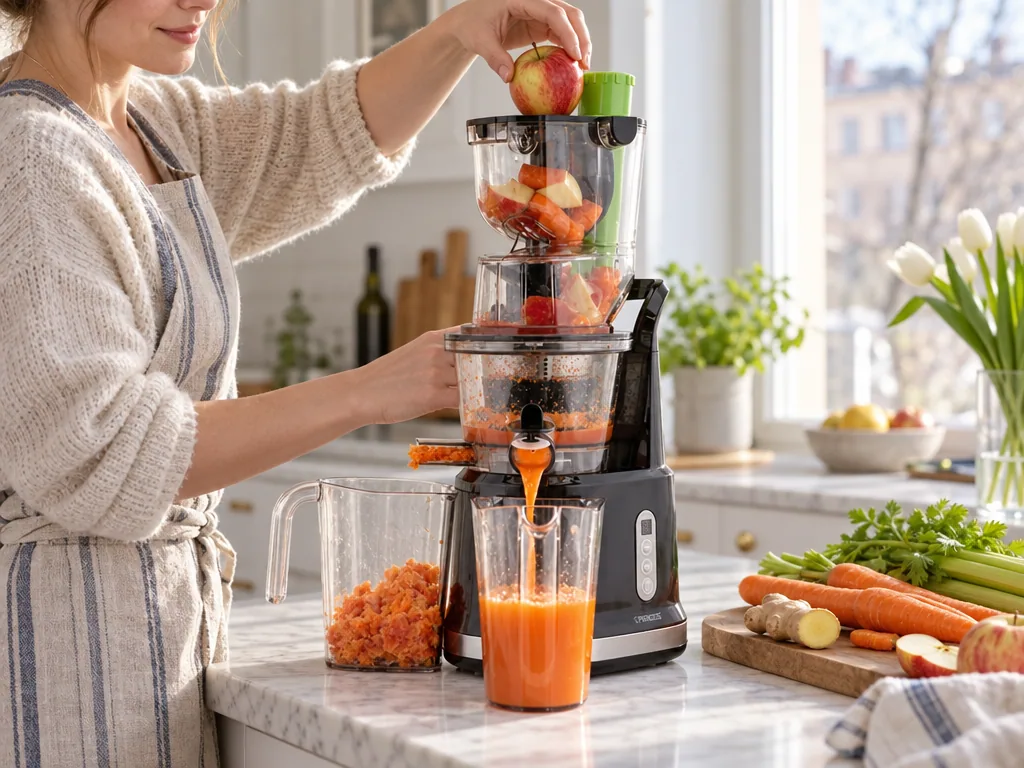 Användning slow juicer: Princess Easy Fill i vardagen