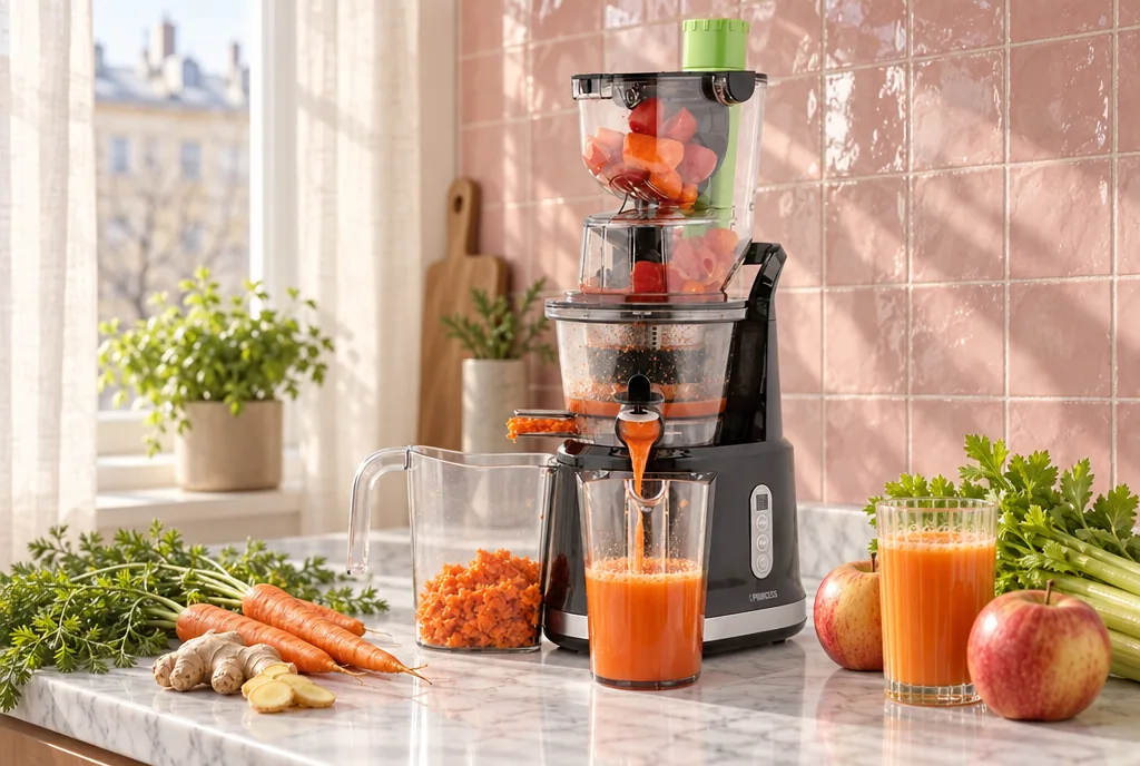 testx.se testar Princess Easy Fill: slow juicer bäst i test i vardagsmiljö