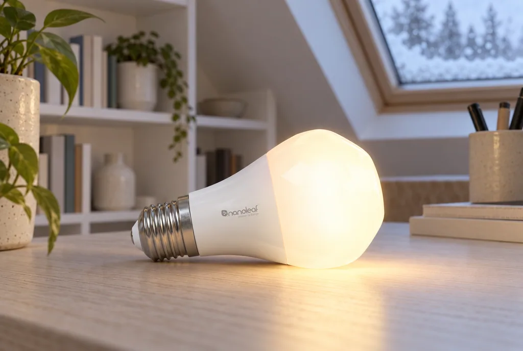testx.se testar Nanoleaf Essentials Matter E27: bästa matter-lampan i vardagsmiljö