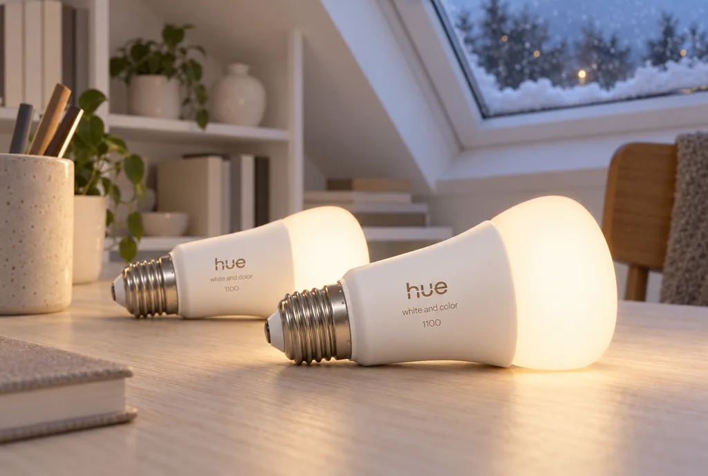 testx.se testar Philips Hue White and Color Ambiance A60 E27 1100 lm 2-pack: smart lampa bäst i test i vardagsmiljö