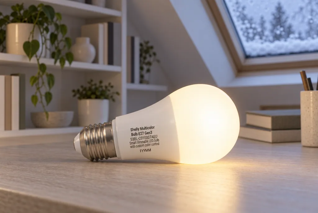 testx.se testar Shelly Multicolor Bulb E27 Gen3: bästa billiga i vardagsmiljö