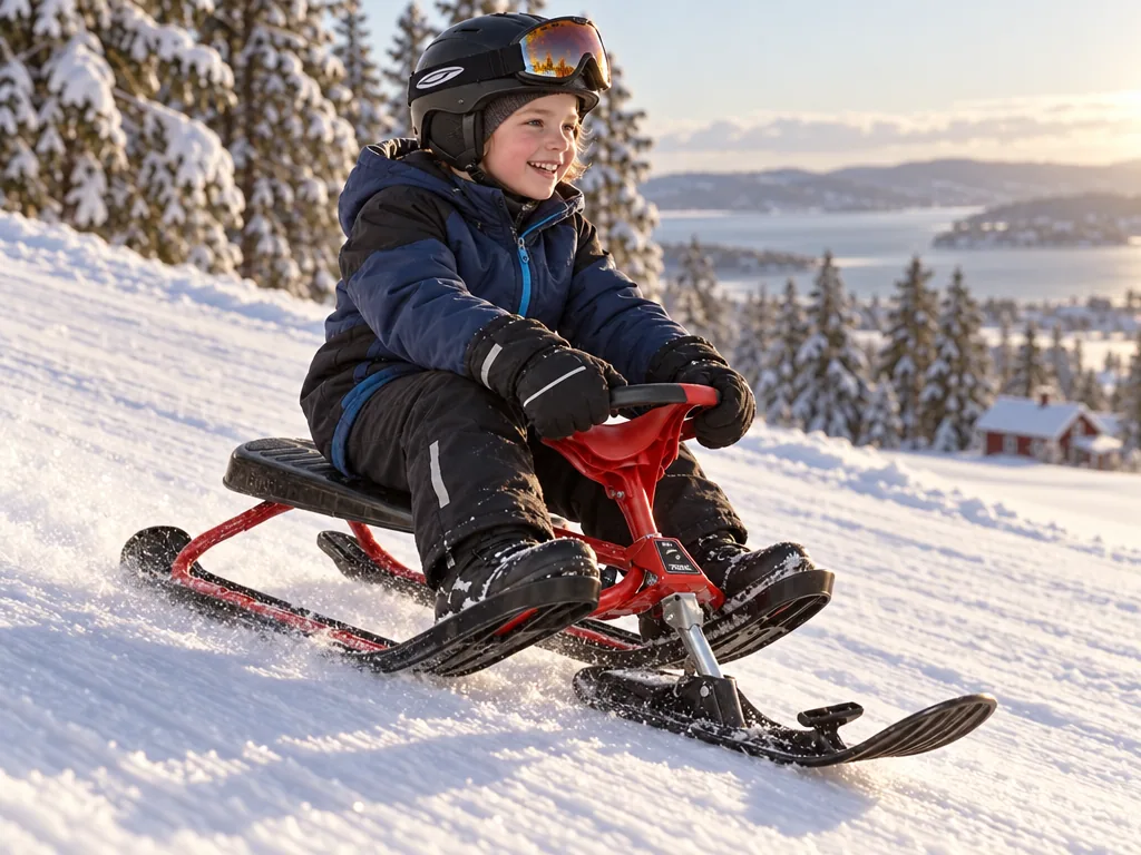 Användning snowracer: Stiga Snowracer Curve i vardagen