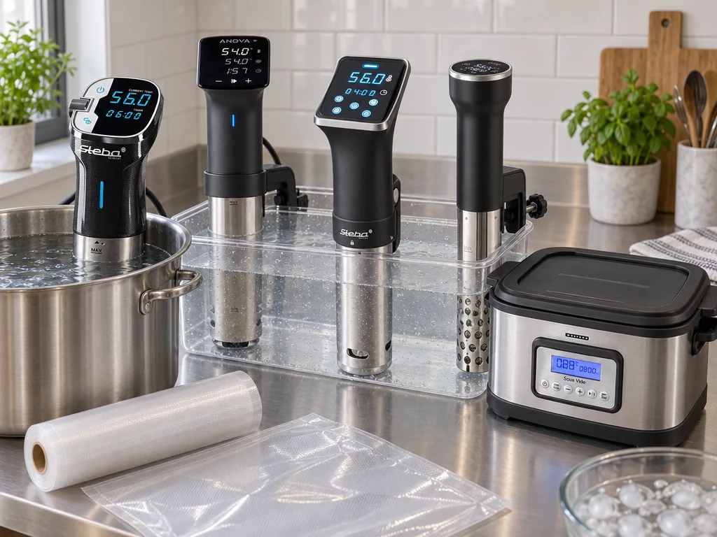 Olika sorters sous vide: de fem testade modellerna sida vid sida