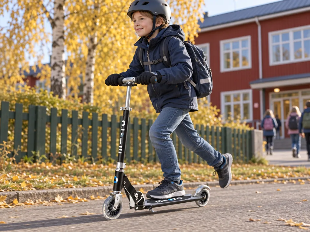 Användning sparkcykel: Micro Sprite i vardagen