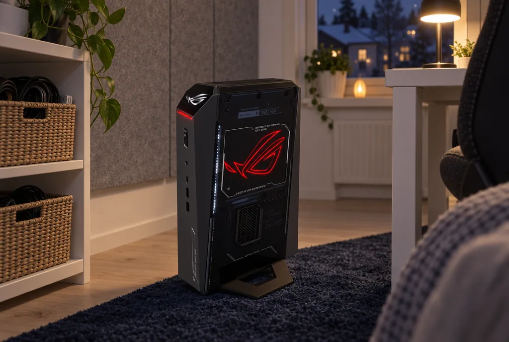 testx.se testar ASUS ROG NUC RTX 5080: bästa mini-pc för spel i vardagsmiljö