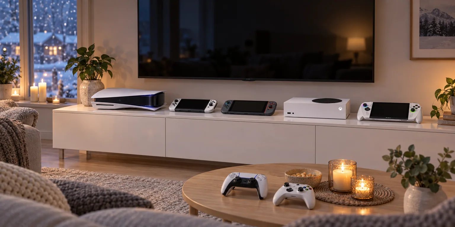 Testvinnarna från testet av spelkonsol: PlayStation 5 Slim Standard Edition, Nintendo Switch 2, Nintendo Switch OLED, Xbox Series S 512 GB, Asus ROG Xbox Ally