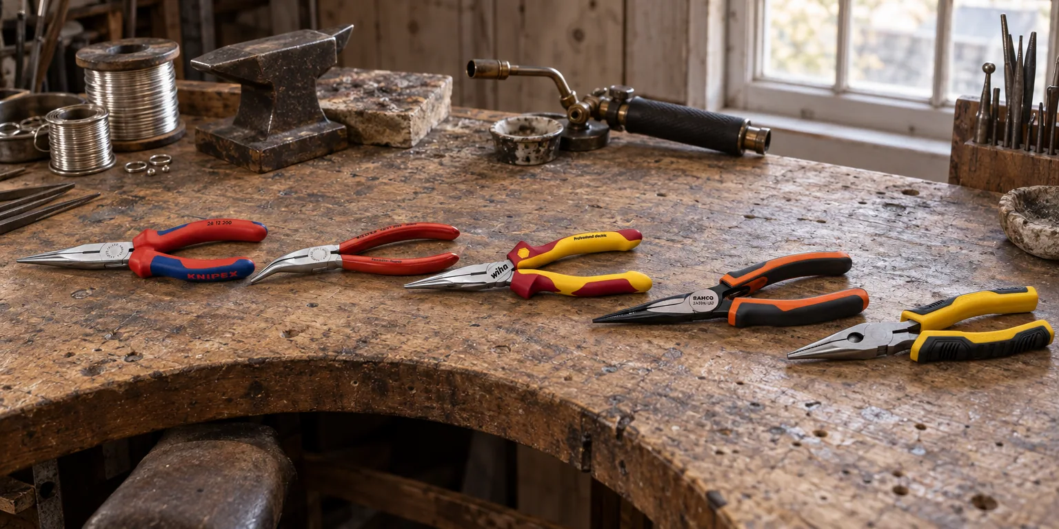 Testvinnarna från testet av spetstång: Knipex 26 12 200, Knipex 26 21 200, Wiha Professional electric 26727, Bahco 2430 G-140, Stanley Dynagrip STHT0-74363