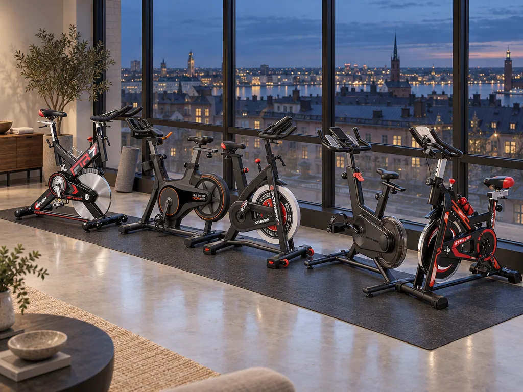 Olika sorters spinningcykel: de fem testade modellerna sida vid sida