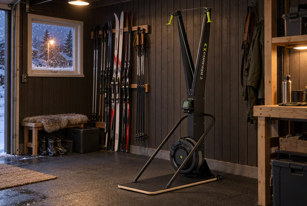 testx.se testar Concept2 SkiErg med golvstativ: stakmaskin bäst i test i vardagsmiljö