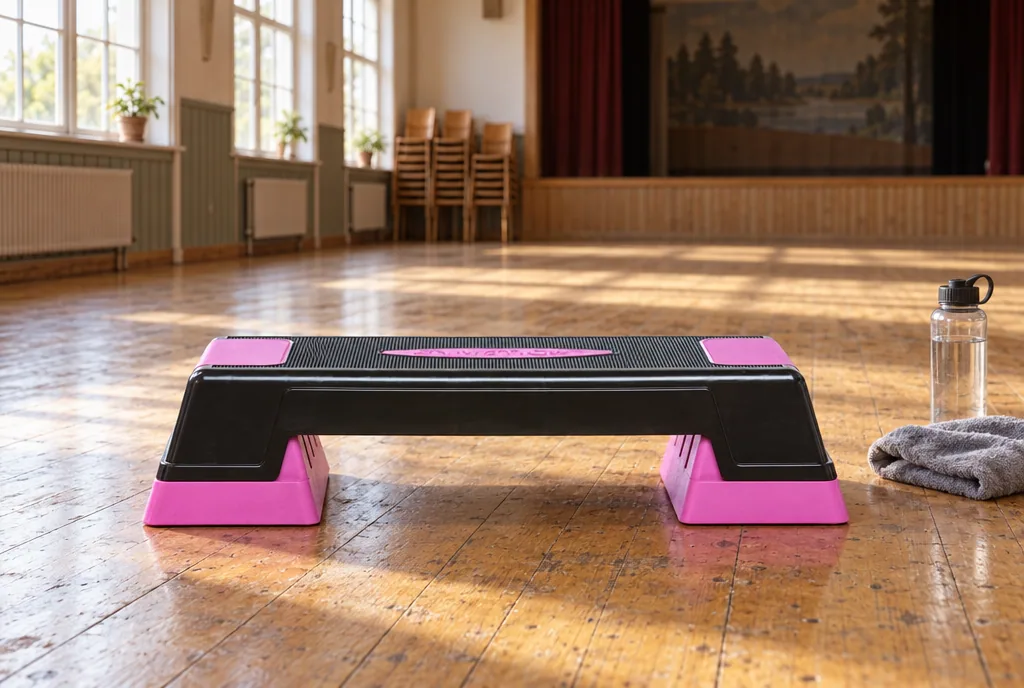 testx.se testar Gymstick Aerobic Stepper: bästa budgetval med tre höjder i vardagsmiljö