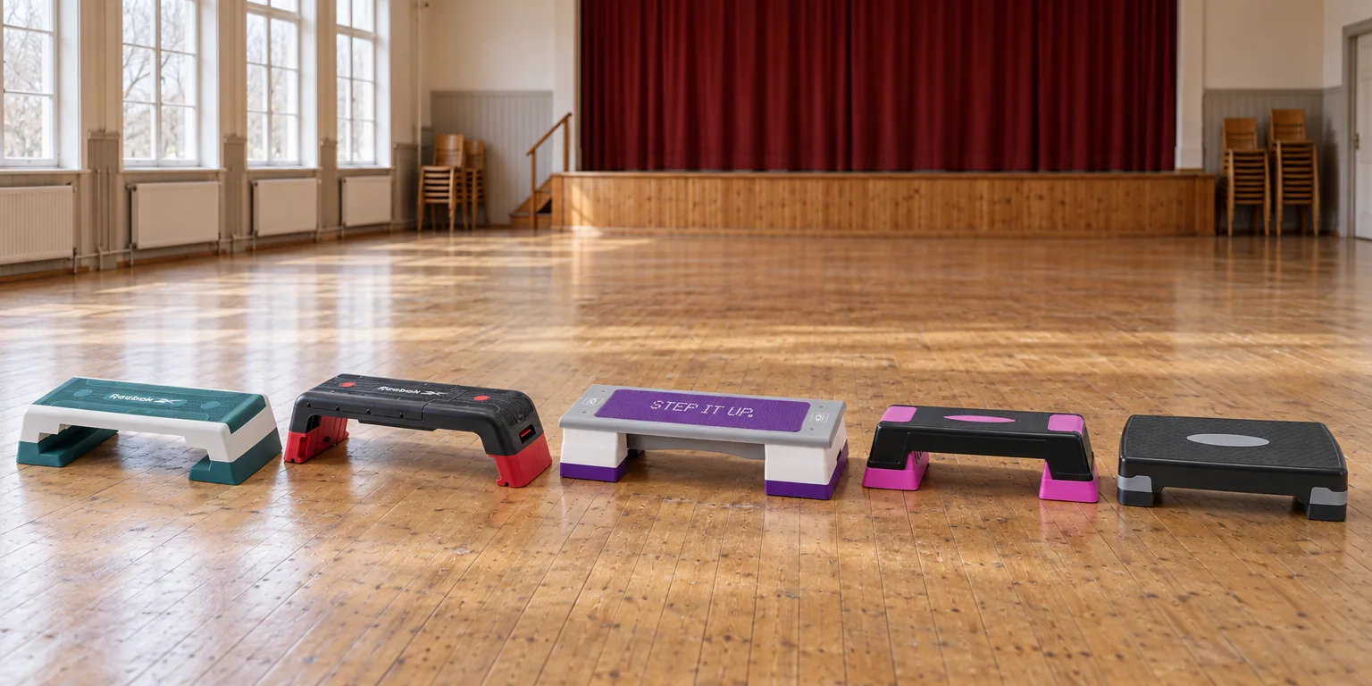 Testvinnarna från testet av stepbräda: Reebok Step The Original, Reebok Deck, Abilica StepUp Pro, Gymstick Aerobic Stepper, Titan Life Step Bench Small