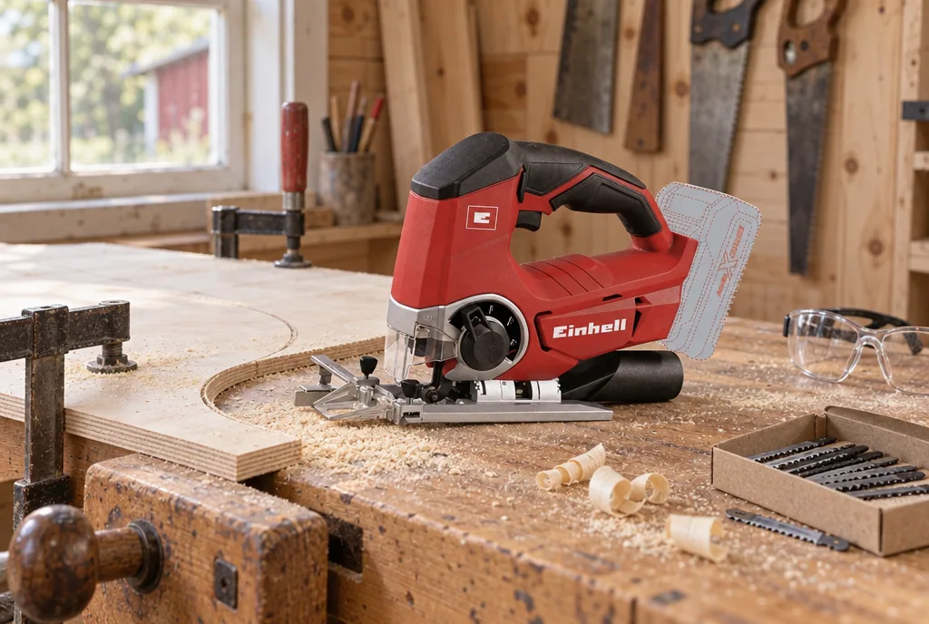 testx.se testar Einhell TE-JS 18 Li Solo: bästa billiga i vardagsmiljö