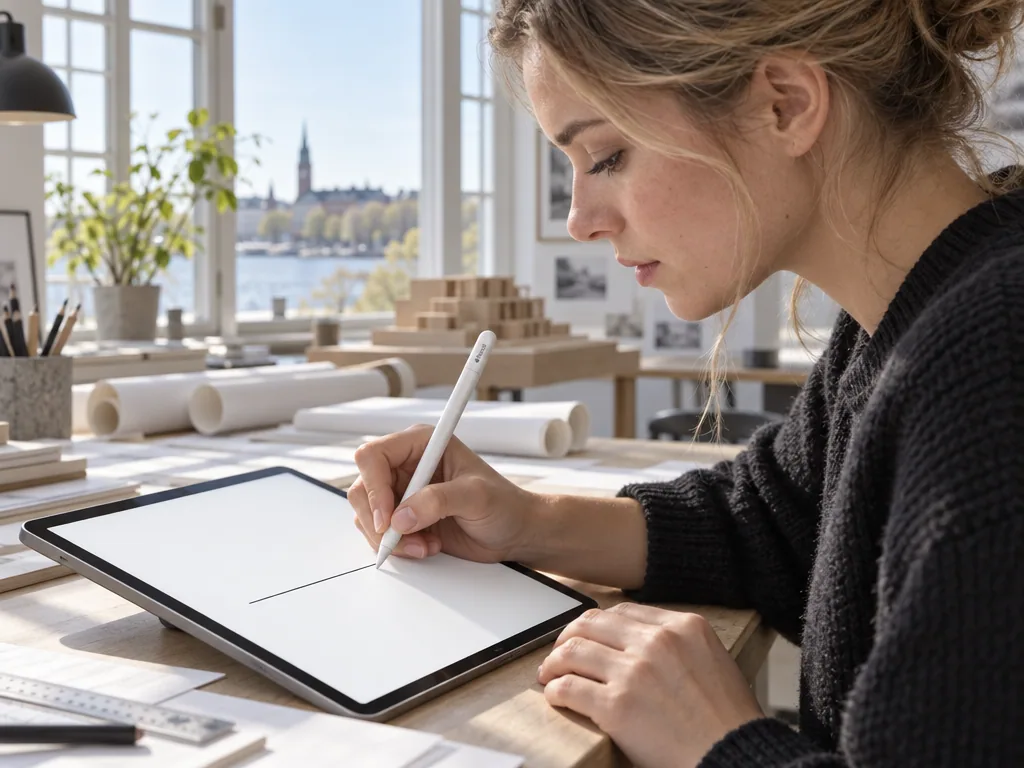 Användning styluspenna: Apple Pencil (USB-C) i vardagen