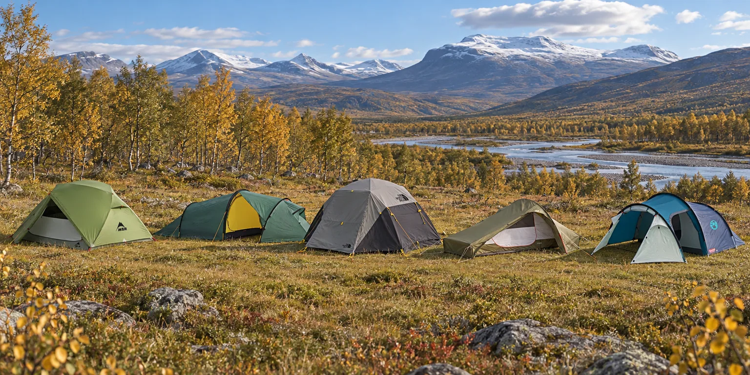 Testvinnarna från testet av tält: MSR Elixir 3, Hilleberg Nallo 3 GT, The North Face Stormbreak 2, Nordisk Telemark 2.2 PU, Coleman Cortes 3