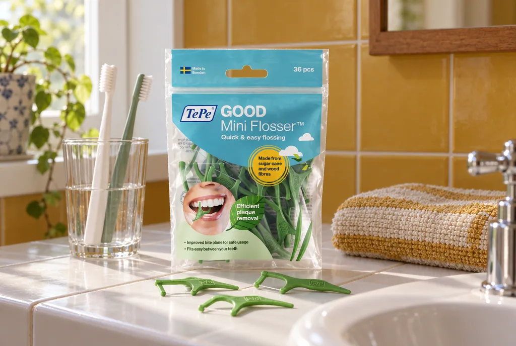 testx.se testar TePe GOOD Mini Flosser 36-pack: bästa för trånga mellanrum i vardagsmiljö
