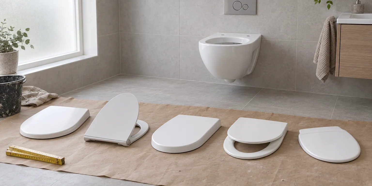 Testvinnarna från testet av toalettsits: Gustavsberg Nautic 9M26, Pressalit Sway Norden 1030, Duravit Starck 3, Ifö Sign 99566, Gustavsberg Nordic 23XX